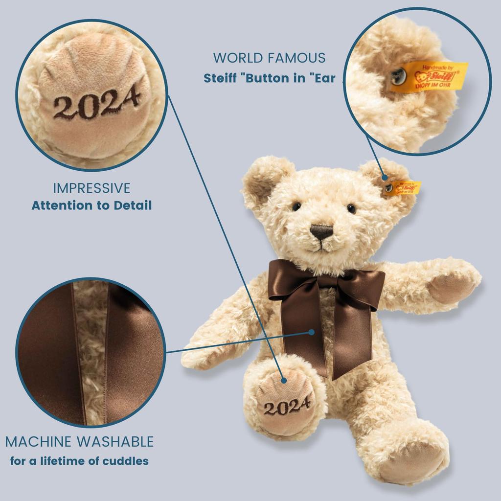 Steiff Teddybär Cozy Ear Bär 2024 34cm beige braun 113864