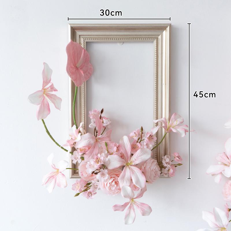 Floral Art Photo Frame Set for Wall and Window Decoration