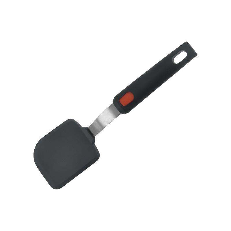 

Silicone Kitchen Utensil Set with Stainless Steel Handles: Spatula, Slotted Spoon, Non-stick Pan Tools