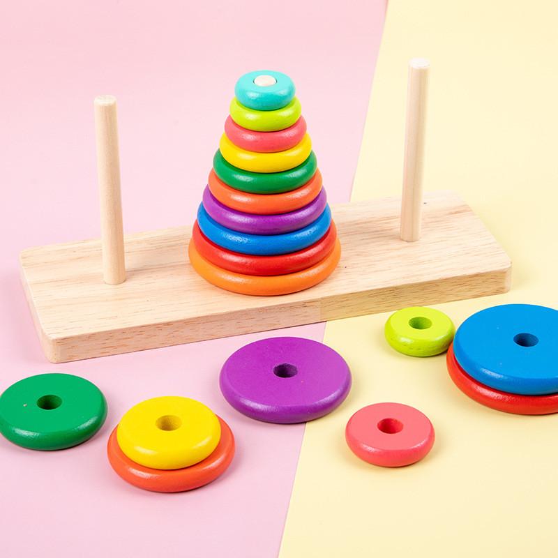 Wooden Stacking Multilayer Puzzle For Concentration Development Intelligence