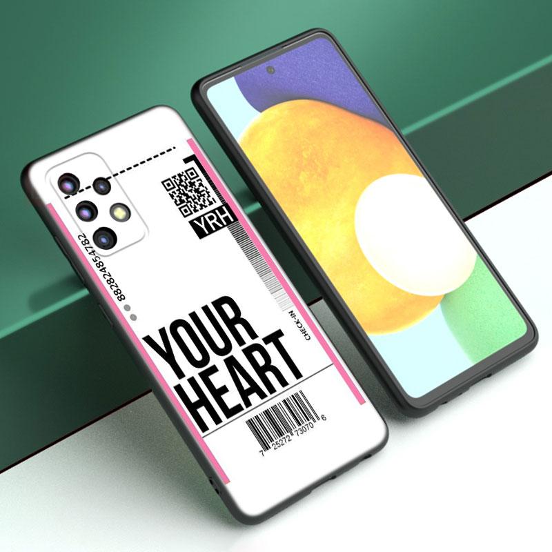 Travel Ticket Label Paris Phone Case For Samsung A21 A30 A50 A52 S A13 A22 A23 A32 A53 A73 5G A11 A12 A31 A33 A51 A70 A71 A72