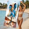 Beach Towel with Avatar Pattern - Soft,absorbent,machine Washable Lightweight&Modern,swimming,Travel Essentials