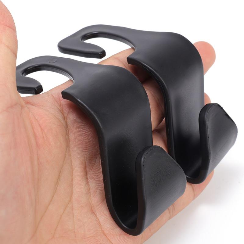 Car Seat Back Hook Universal Multifunctional Cartoon Storage Hook Automatic Rear Seat Mobile Phone Tablet Holder Hanging Hooks