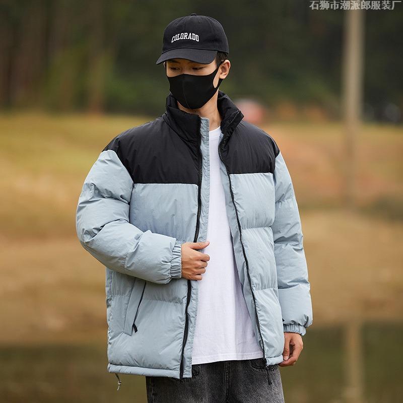 New men's and women's winter cotton-padded jacket large size couple's sports trend thickened warm bread jacket