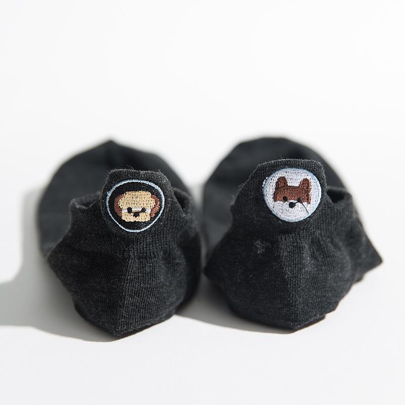 Warm Harajuku Cute Embroidery Animal Funny Socks Women Kawaii Japanese Skarpetki Socks Novelty Cotton Calcetines Mujer Sokken
