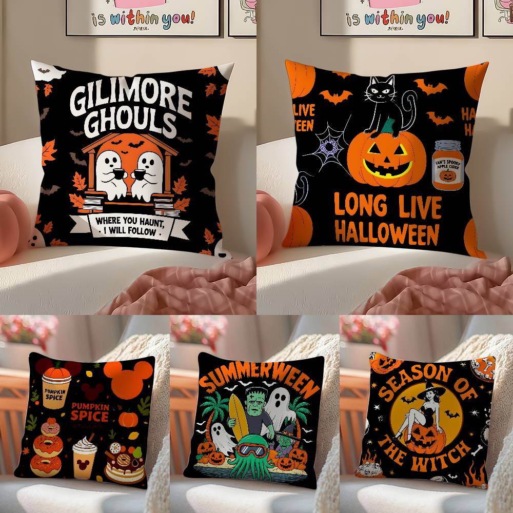 Childrens Trick Oral Happy Patterns Pillow Case Comfort Sofa Bed Silky elegant Invisible zipper Decorative cushion cover