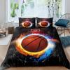 Basketbal Soft Duvet Cover Twin Quen for Young Boys Tens Bedrom Sports Games Beding Set Rustic Farmhouse Woden Board Warm Comforter Cover