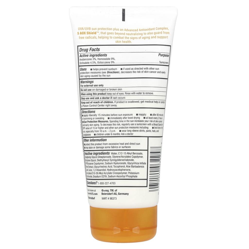 Verbesserte Feuchtigkeitspflege, Leichte Sonnenschutzlotion, LSF 50, Parfümfrei, 150 ml (5 fl oz)