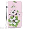 Elegante Portafoglio Colorato con Fiore Custodia per Telefono per Samsung Galaxy A27 5G SM-A276 A 27 Copertura in Pelle Flip Magnetica Carino Modello 3D Capa