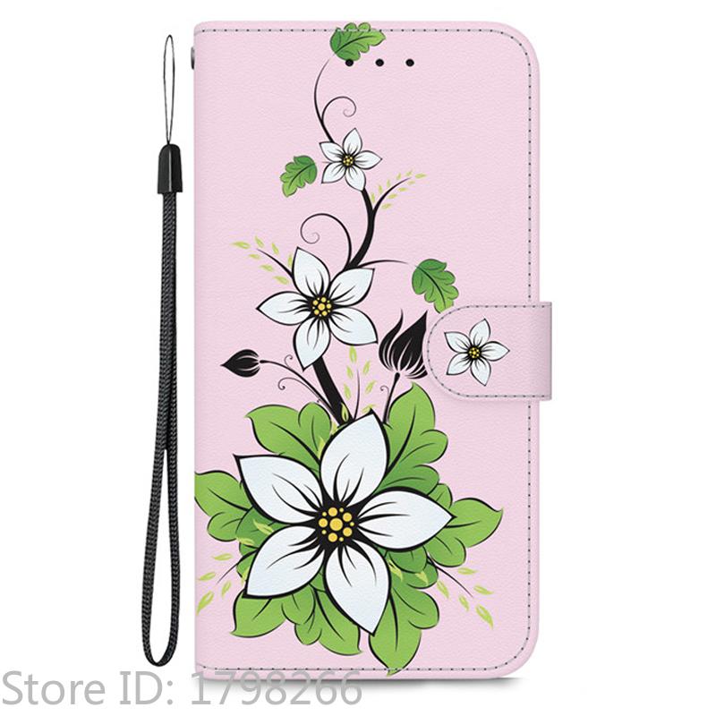 Elegante Portafoglio Colorato con Fiore Custodia per Telefono per Samsung Galaxy A27 5G SM-A276 A 27 Copertura in Pelle Flip Magnetica Carino Modello 3D Capa