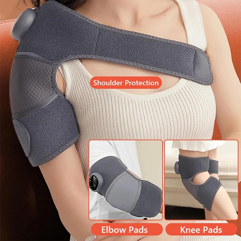 2026 New Knee Heating Vibration Massage Joint Physiotherapy Hot Compress Massager Elbow Shoulder Support Thermal Knee Pad Relieve Arthrit