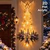 Christmas Magic Trail Wall Light Led Cascading Holiday Decor Warm White Glow Space-Saving Wall Decor Easy Wall Placement