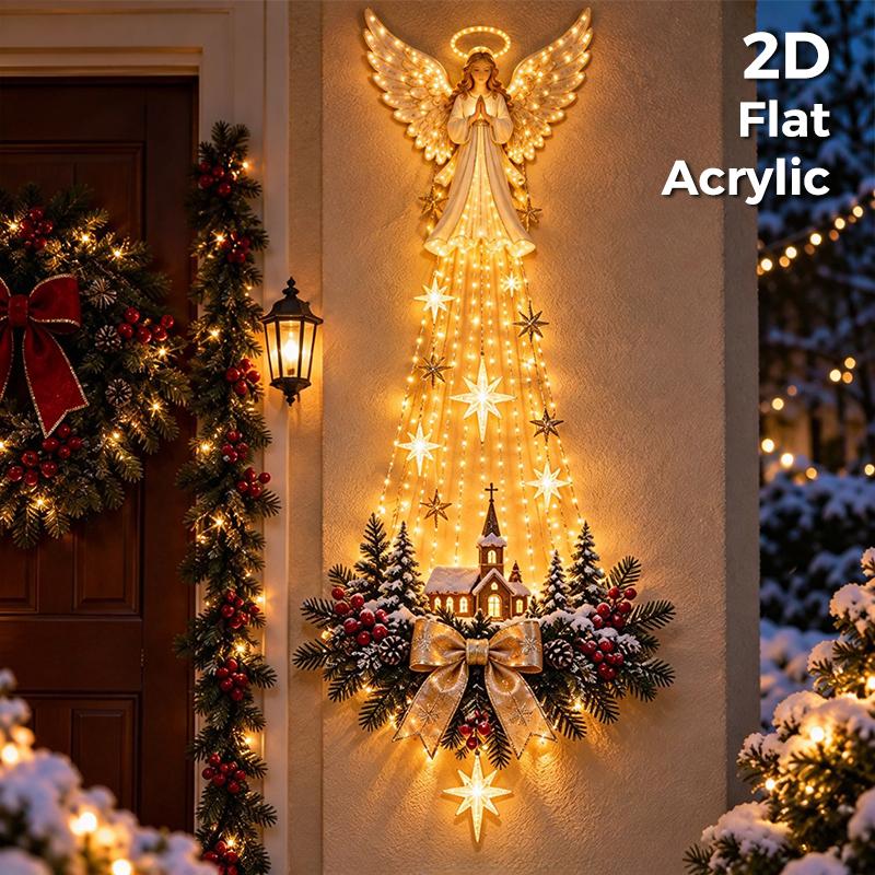 Christmas Magic Trail Wall Light Led Cascading Holiday Decor Warm White Glow Space-Saving Wall Decor Easy Wall Placement