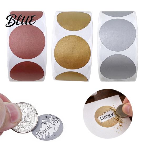 Custom Scratch-off Cards Round Stickers Roll,Transparent BOPP Self-adhesive Labels Easy Office Privacy Gadgets Peel Password Protection Labels