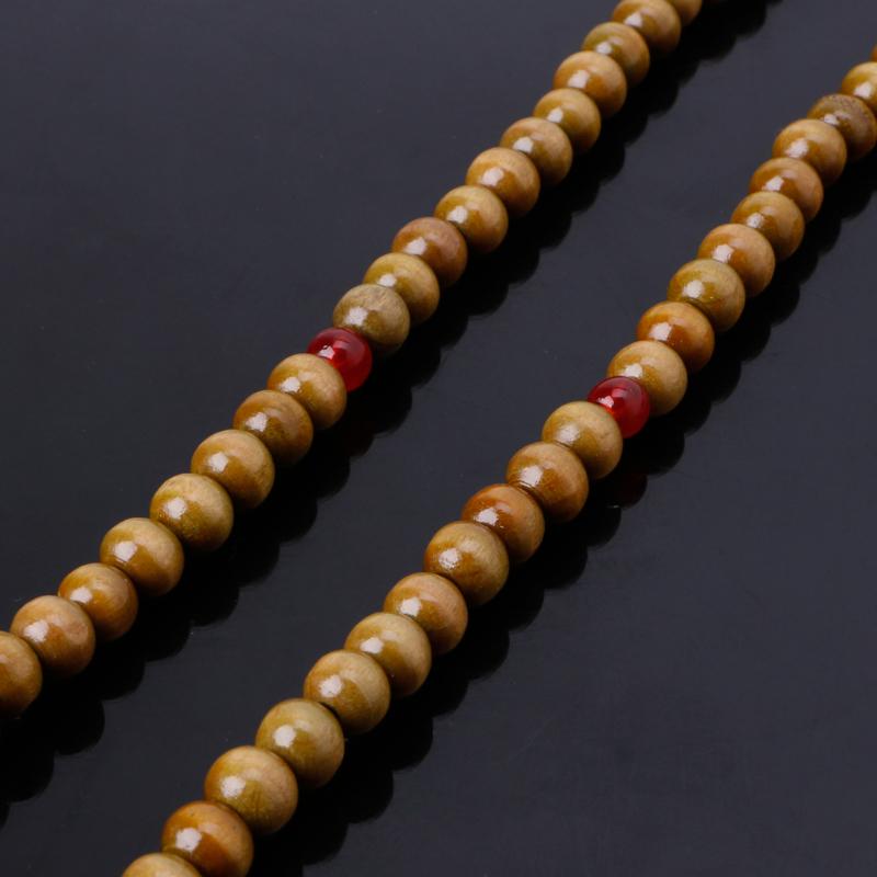 Braccialetto di sandalo naturale per uomo, buddista, meditazione, braccialetto di perline, per donna, preghiera, 108 perline, rosario, decorazione appesa