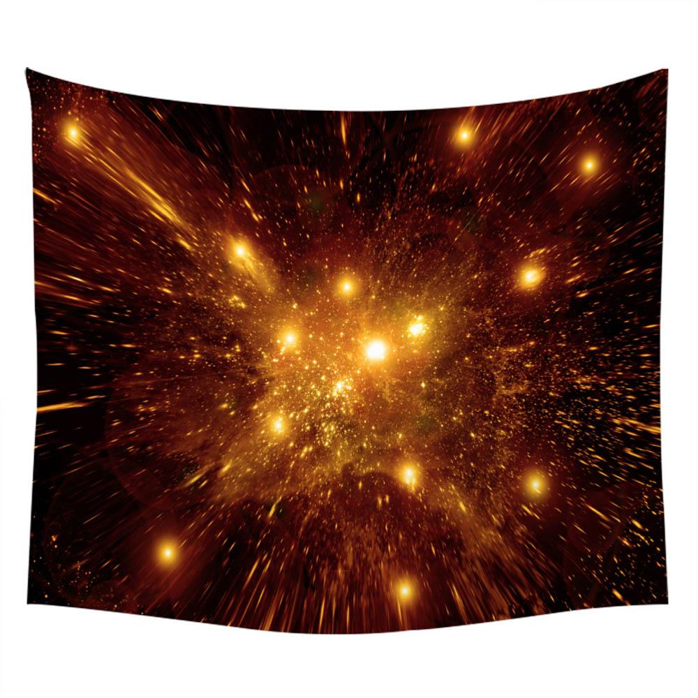 Galaxy Tapestry Space  Wall Decoration Fabric Cosmic Star  Polyester Home