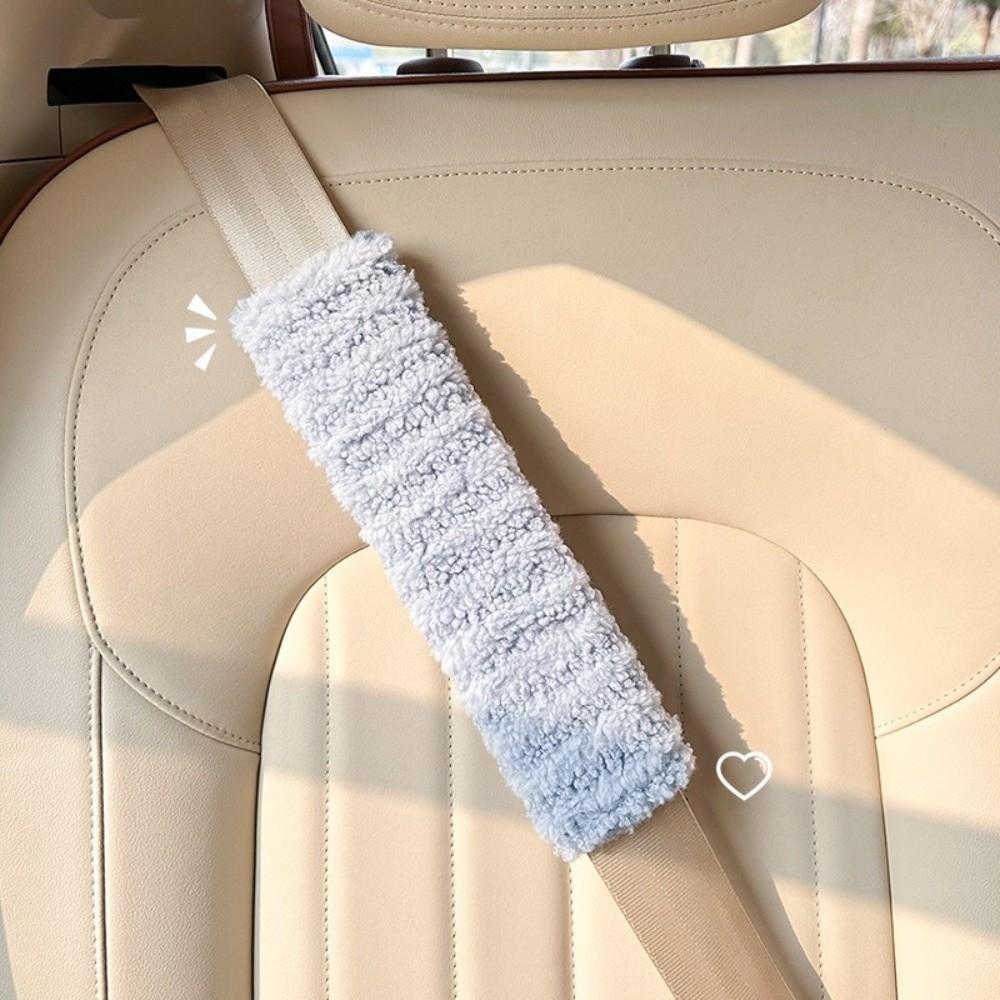 Plush Stripes Car Safety Belt Shoulder Pad 26cm Seatbelt Shoulder Protector  for Kids Adults
