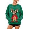 Felpa Unisex a Maniche Lunghe con Tasca per Cane, Pullover Caldo Casual Largo