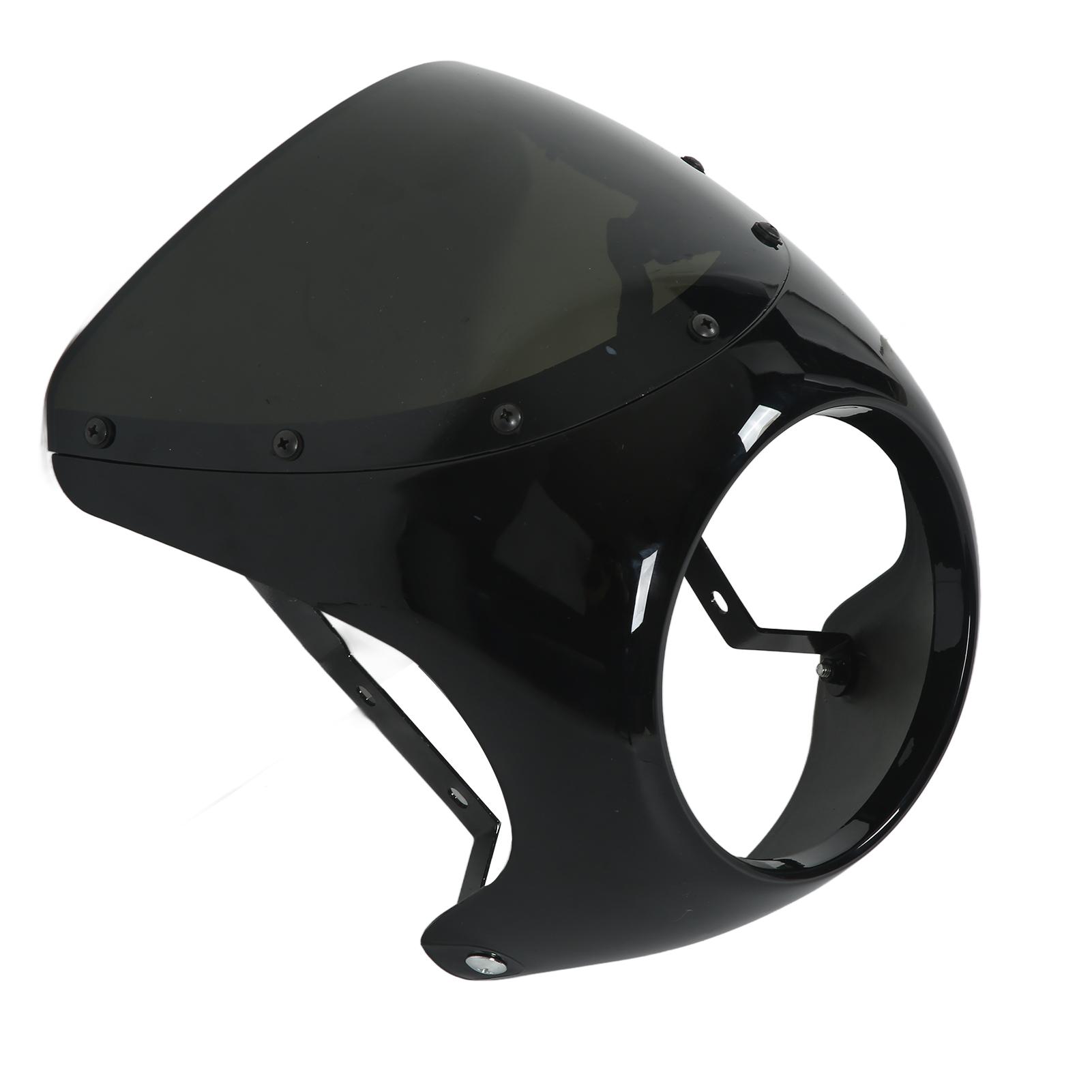 

7-дюймовый обтекатель фары мотоцикла защитное ветровое стекло универсальное для большинства мотоциклов круглое