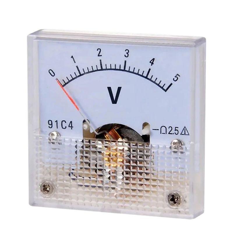 0-150V DC Analog Panel Voltage Gauge 91C4 Volt Meter for Voltage Measurement Devices Pointer DC Voltmeter