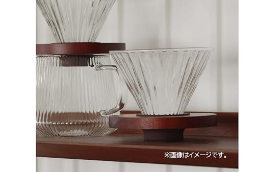 Pearl Metal PYREX Coffee Dripper, Coffee Filter, Cup, Brown, Heat-Resistant Glass, CP-8665