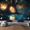 Natural Forest Tapestry Wall Hanging Home Art Decoration Hanging Painting Living Room Dormitory Outdoor Picnic Mat Bed Sheet