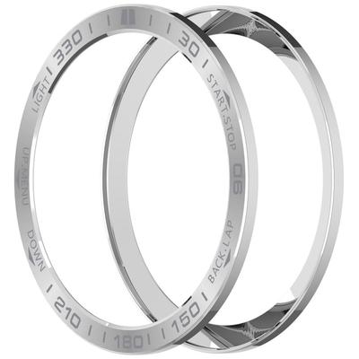 Edelstahl Lünettenring Styling Hülle Kratzfest Dekorativer Metallrahmen Schutzersatz für Garmin Quatix 8 47mm/51mm