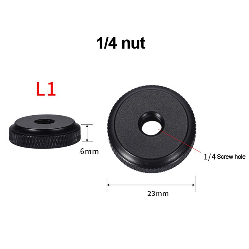 Camera Screw 1/4 3/8 5/8 Inch Nut Photography Accessories  Shoe Seat Lock Knob Flash Stand Mount Adapter For Dslr Tripod Selfie Stick