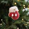 Plush Fabric Hanging Decoration Mini Mini Shoes Ornament Christmas Tree Pendant  Festive Home Decor