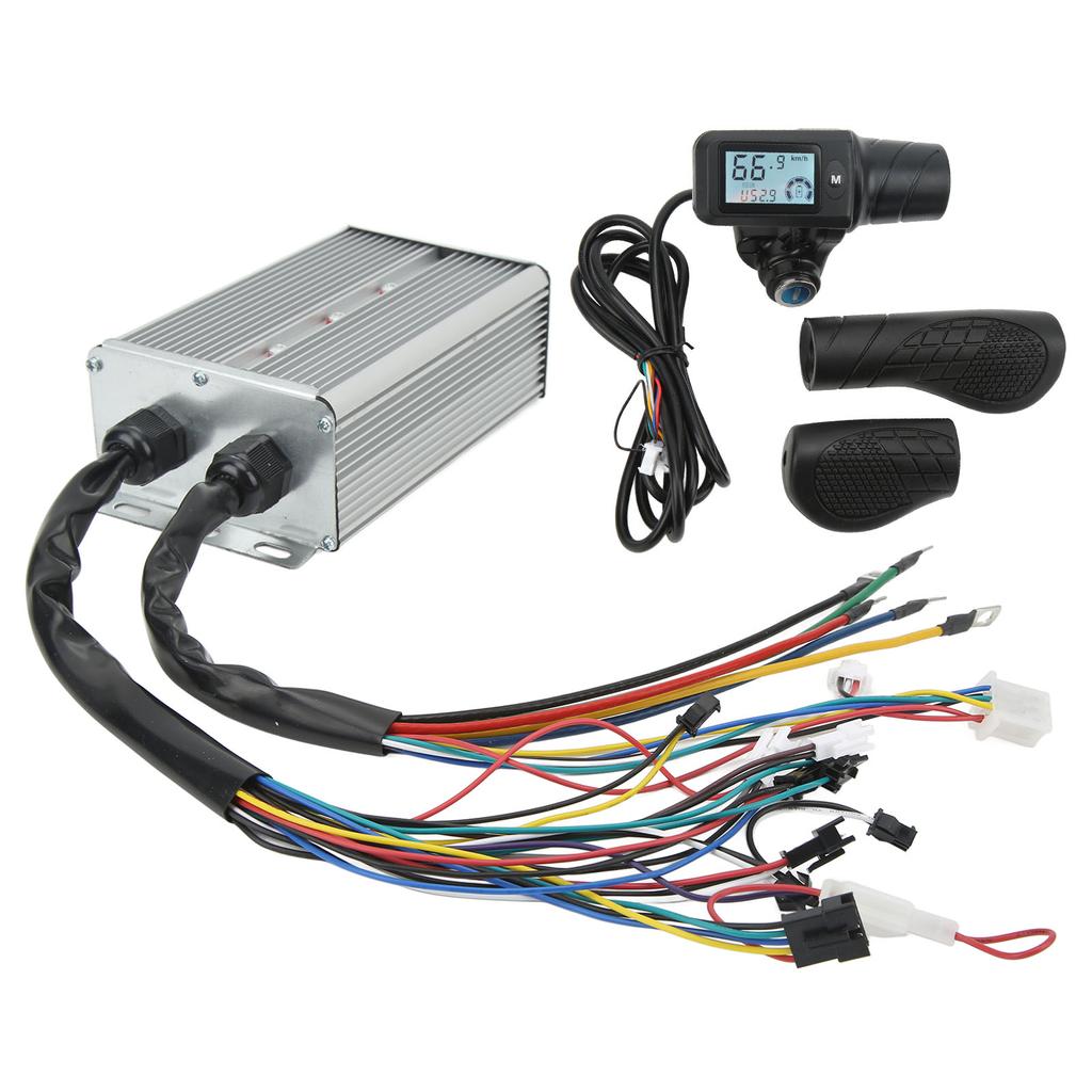 1500W 36V 48V Bürstenloser Motor Controller Set Gashebel LCD Panel mit Sperre Geschwindigkeitsregelung Schalthebel für