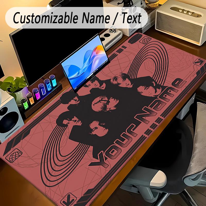 Large Mouse PadENHYPEN Custom Name Text Personalized Desk Mat Non Slip Gaming Pad