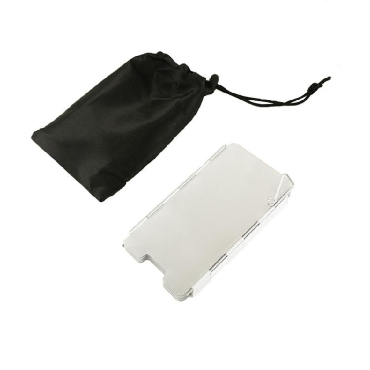 Портативная ветрозащита для походной плиты Удобная 9-секционная ветрозащита для походной плиты Алюминиевая ветрозащита для походной плиты 1