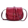 Hot-selling Hong Kong Style Retro Saddle Bag Women's Shoulder Messenger Bag European and American Versatile Women's Semi-round Bag Women