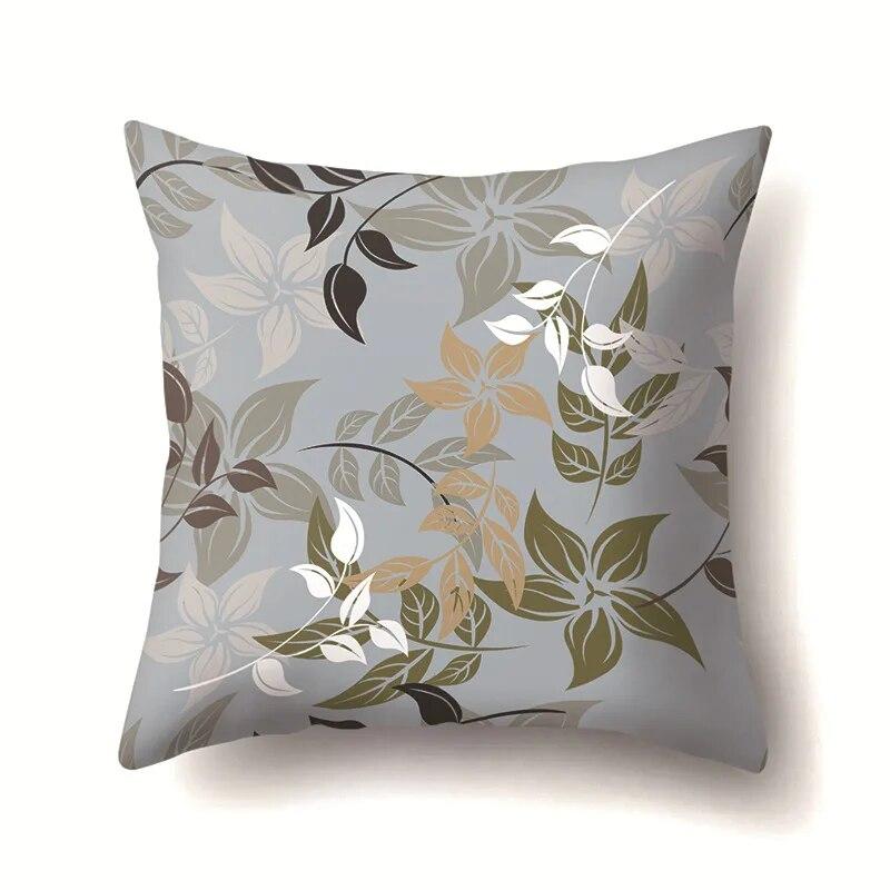 Leaf Flower Pillowcase Office Cushion Cover Living Room   Riding Waist