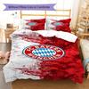 Povlečení s motivem FC Bayern Mnichov, Sada přikrývky, Povlak na přikrývku, Povlak na polštář, Domácí dárek k narozeninám (1 * povlak na peřinu + 2 * povlak na polštář, bez jádra)