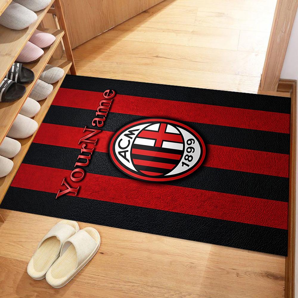 Ac Milan Gepersonaliseerd Naam Vloermat Perfect voor Decoratie kamer Woonkamers Eetkamer Keuken Antislip Tapijt Kantoor Huisdecoratie