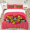 3-teiliges Powerpuff Girls Bettwäsche-Set, Weiche und bequeme Bettbezüge, Gästezimmer (1*Bettbezug + 2*Kissenbezüge, ohne Füllung) yy251024193