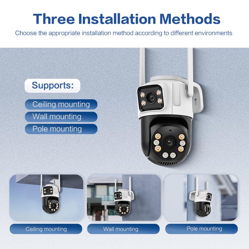 ICSEE 360° HD Wireless Binocular Camera with Smart Night Vision for Home Surveillance