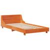 Solid Wood Bed without Mattress Wax Brown 75 x 190 cm Pine Wood