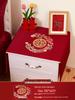 Auspicious Red Wedding Bedside Table Cover and Decor Mat
