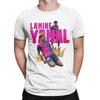 Lamine Yyamal T Shirts Unisex Unisexs Cotton Casual Tshirt Crewneck Number 19 Football Tees Short Sleeve Clothes Gift Idea