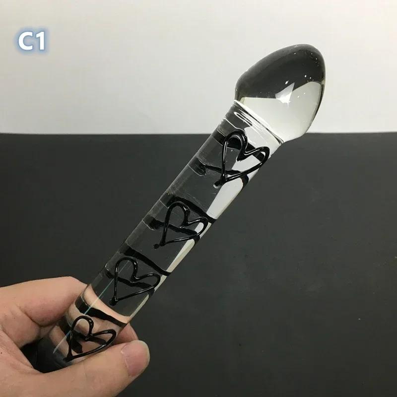 Sada kožených bičov a sklenených bičíkov - Krištáľový dildo, Análne korálky na G-bod, Pútka pre dospelých Sexuálne hry
