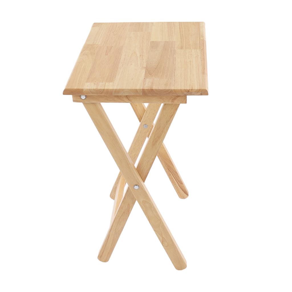 TV Dinner Folding Trays with Storage Rack Tray Table Set Wooden Snack Tables