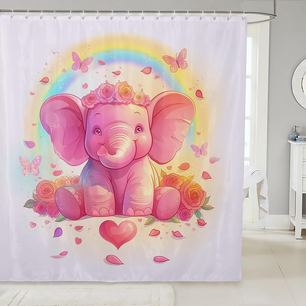 Einhorn Duschvorhang Fantasy Einhorn Thema Badezimmer Duschvorhang Sets Mädchen Mond Galaxie Sternenhimmel Stoff Duschvorhang