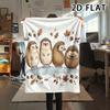 1Pc Watercolor Hedgehog Print Flannel Blanket,High quality Comfortable for All Seasons,Home Decor,Warmth and Comfort,Perfect for Christmas Gifts