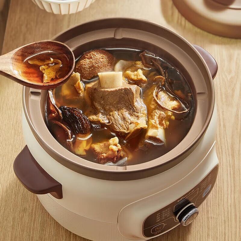 BEAR 4L Electric Purple Clay Stew Pot CN Plug (adapter Included)