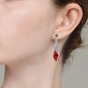 Shimmering Contemporary Jewelry Ensemble Teardrop Pendant Earring Set Alloy Accessories Suitable for Everyday Party
