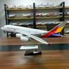 Neues 46CM 1/160 Maßstab A380 Koreanisches Flugzeug ASIANA Airline Modell Mit LED-Licht und Fahrwerk Druckguss Kunststoff Harz Flugzeug Spielzeug