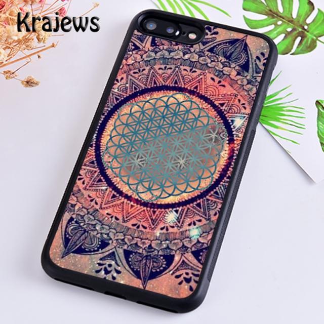 Krajews Beautiful painting mandala flower Phone Case Cover For iPhone 17 Air 16 15 14 plus 12 13 pro max Fundas