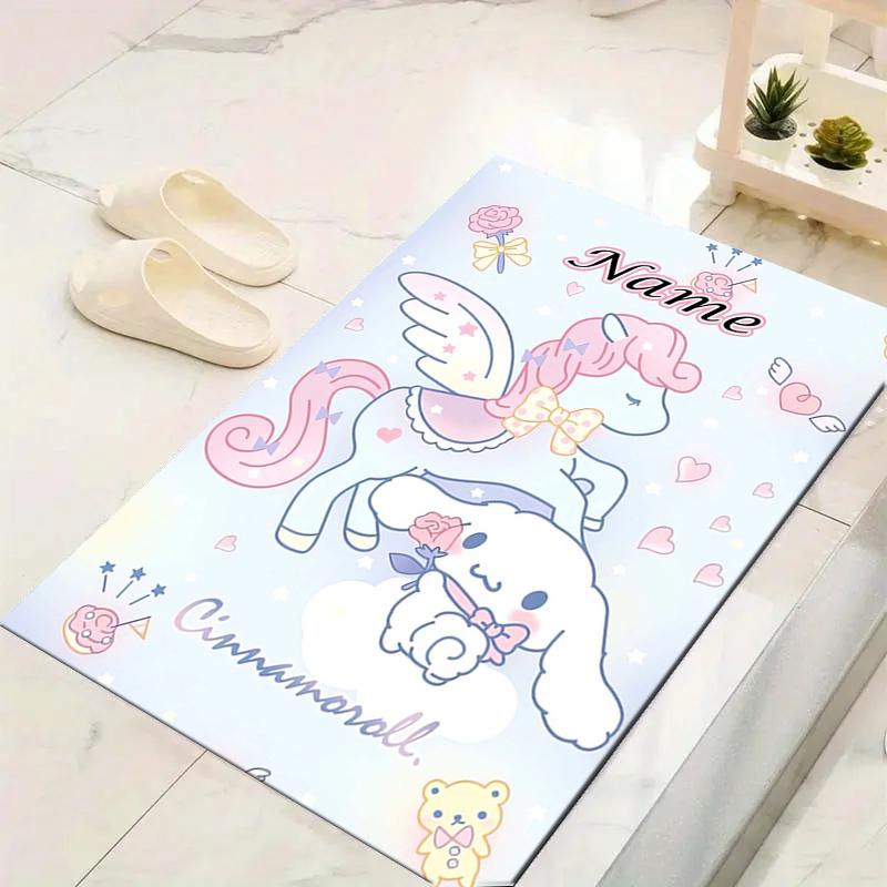 Custom 1Pc Melody Pink Garden Rug Office Carpet Indoor Outdoor Entrance Doormat Nonslip Soft And Comfortable Living Room D2915319